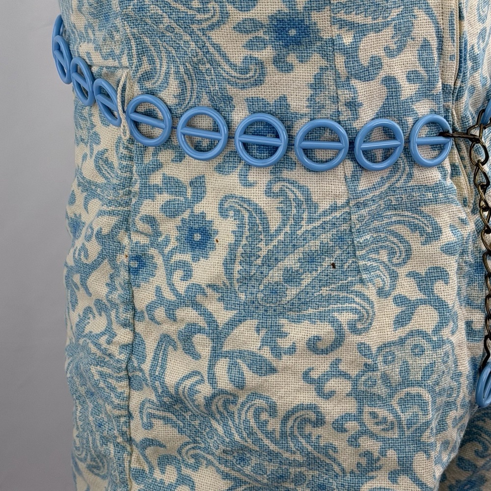 Vintage 60s Donkenny Romper Paisley Mod Belted Playsuit Retro XS S - Picture 9 of 11